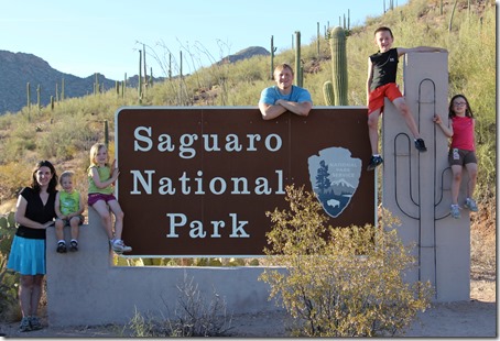 Saguaro National Park Sign Picture